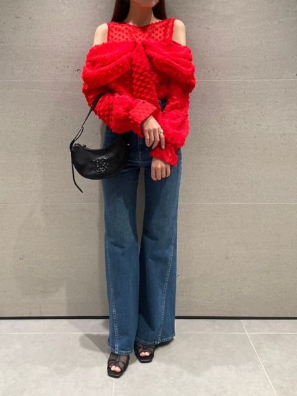 Sustainableストレッチフレアデニムパンツ
