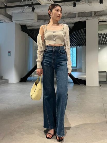 Sustainableストレッチフレアデニムパンツ