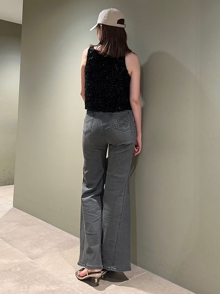 Sustainableストレッチフレアデニムパンツ