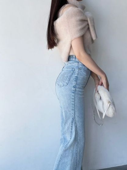 Sustainableストレッチフレアデニムパンツ