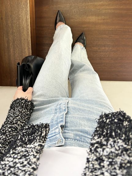 Sustainableストレッチフレアデニムパンツ