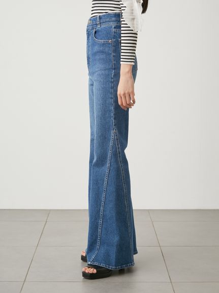 Sustainableストレッチフレアデニムパンツ