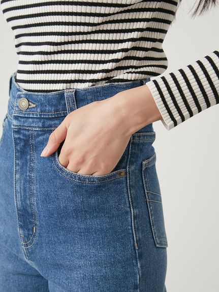 Sustainableストレッチフレアデニムパンツ