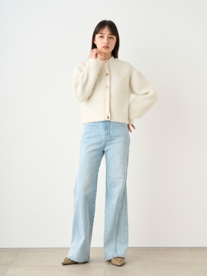 Sustainableストレッチフレアデニムパンツ