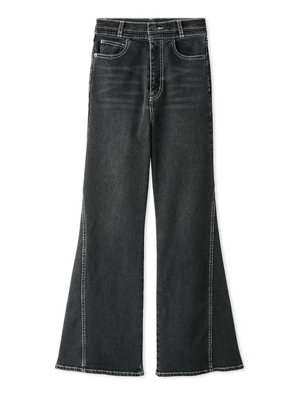 Sustainableストレッチフレアデニムパンツ
