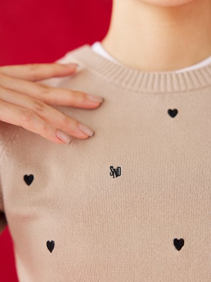 【WEB限定/Heart collection】モチーフニット