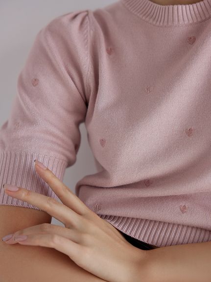 【WEB限定/Heart collection】モチーフニット