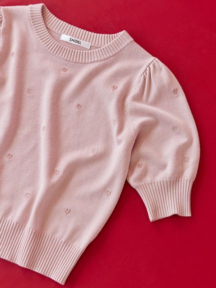 【WEB限定/Heart collection】モチーフニット