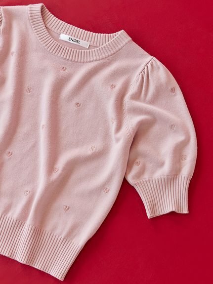 【WEB限定/Heart collection】モチーフニット