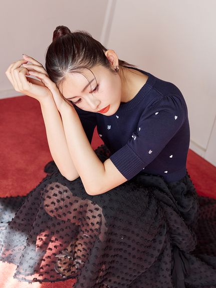 【WEB限定/Heart collection】モチーフニット