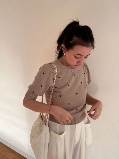 【WEB限定/Heart collection】モチーフニット