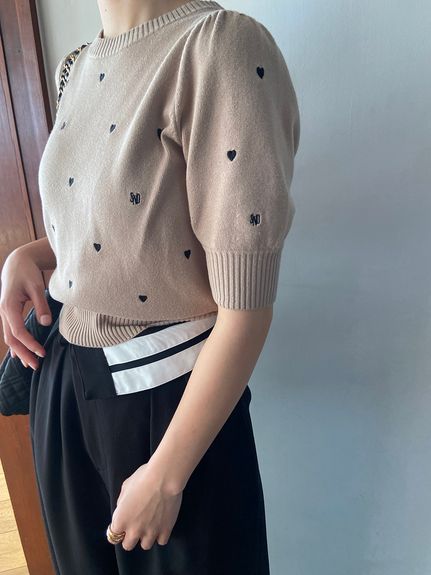 【WEB限定/Heart collection】モチーフニット