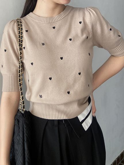 【WEB限定/Heart collection】モチーフニット