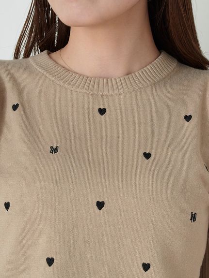 【WEB限定/Heart collection】モチーフニット