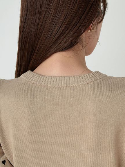 【WEB限定/Heart collection】モチーフニット