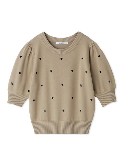 【WEB限定/Heart collection】モチーフニット
