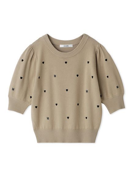 【WEB限定/Heart collection】モチーフニット
