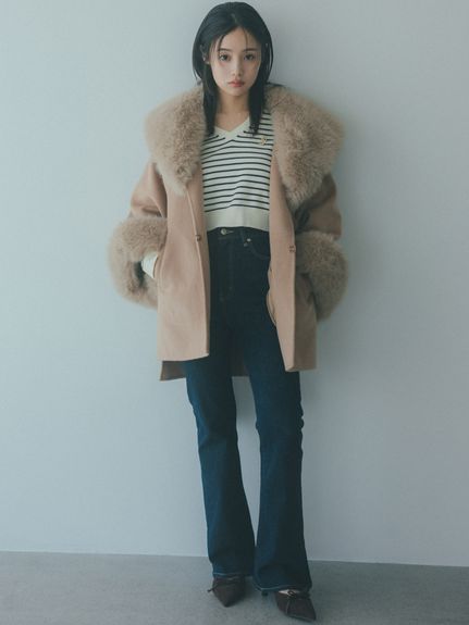 【STYLEUPPANTS】ハイウエストフレア