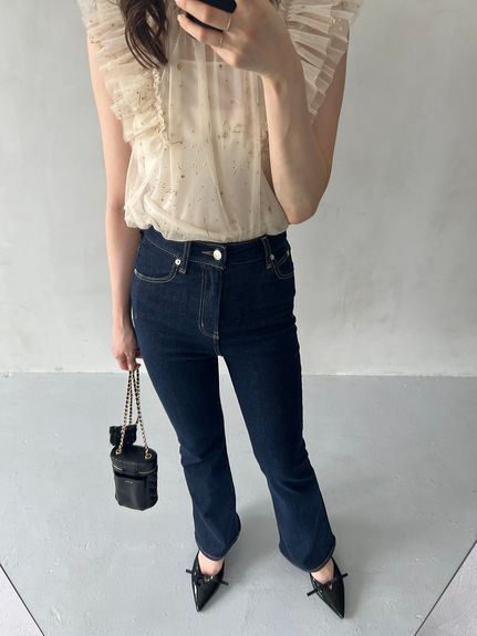 【STYLEUPPANTS】ハイウエストフレア