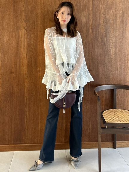 【STYLEUPPANTS】ハイウエストフレア