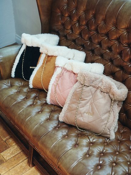 【WEB限定/ボアコレクション】キルティングチェーンバッグ