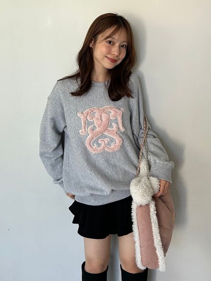 【WEB限定/ボアコレクション】キルティングチェーンバッグ