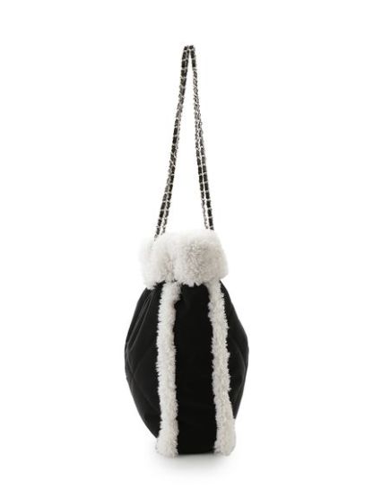 【WEB限定/ボアコレクション】キルティングチェーンバッグ