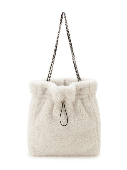 【WEB限定/ボアコレクション】キルティングチェーンバッグ