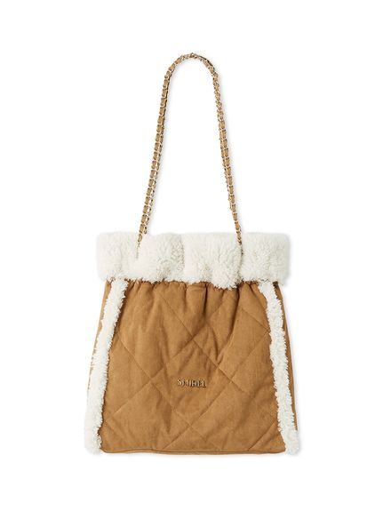 【WEB限定/ボアコレクション】キルティングチェーンバッグ