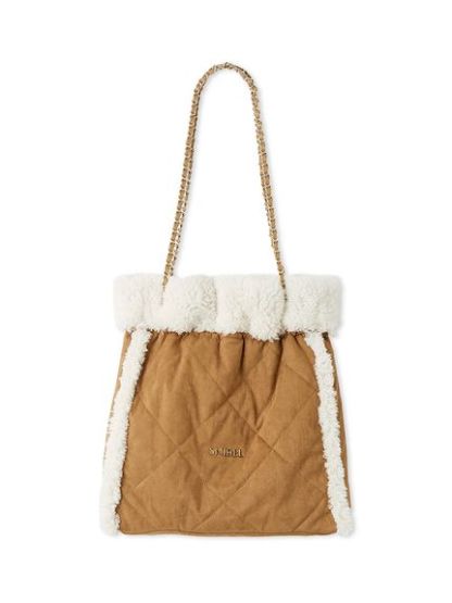 【WEB限定/ボアコレクション】キルティングチェーンバッグ
