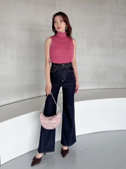 【00サイズあり】Sustainableストレッチフレアデニムパンツ