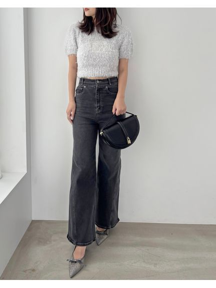 【00サイズあり】Sustainableストレッチフレアデニムパンツ
