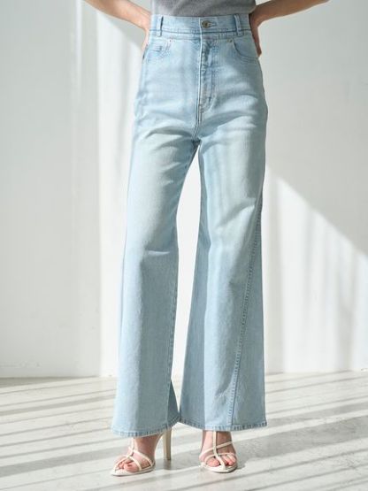 【00サイズあり】Sustainableストレッチフレアデニムパンツ
