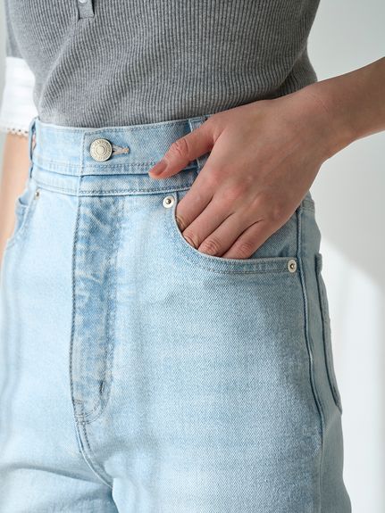【00サイズあり】Sustainableストレッチフレアデニムパンツ
