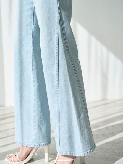 【00サイズあり】Sustainableストレッチフレアデニムパンツ