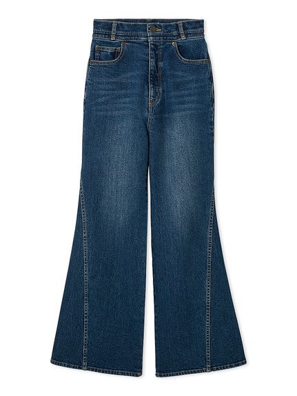 【00サイズあり】Sustainableストレッチフレアデニムパンツ