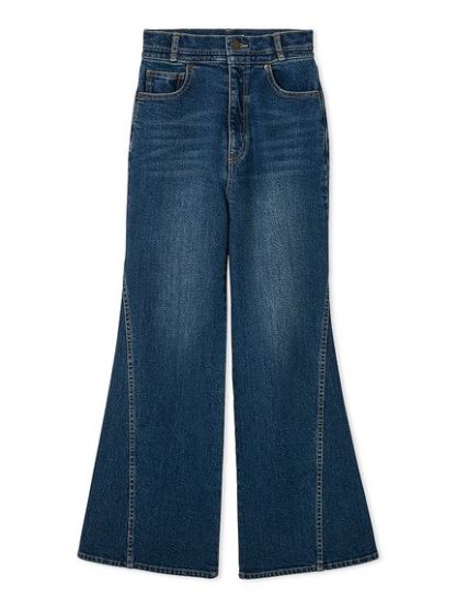 【00サイズあり】Sustainableストレッチフレアデニムパンツ