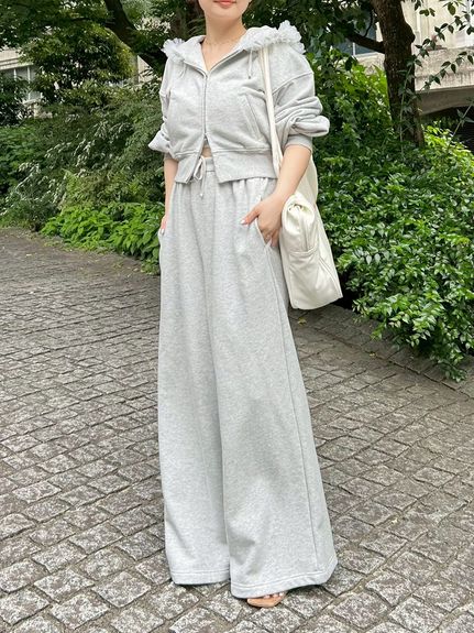【USAGI ONLINE限定】ラメ刺繍スウェットパンツ