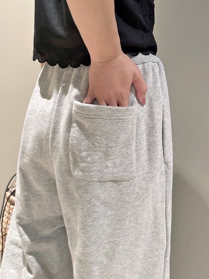 【USAGI ONLINE限定】ラメ刺繍スウェットパンツ
