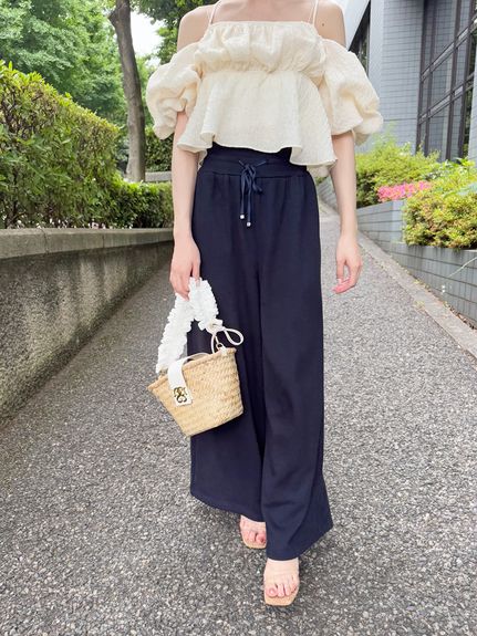【USAGI ONLINE限定】ラメ刺繍スウェットパンツ