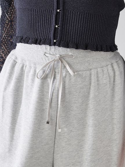 【USAGI ONLINE限定】ラメ刺繍スウェットパンツ
