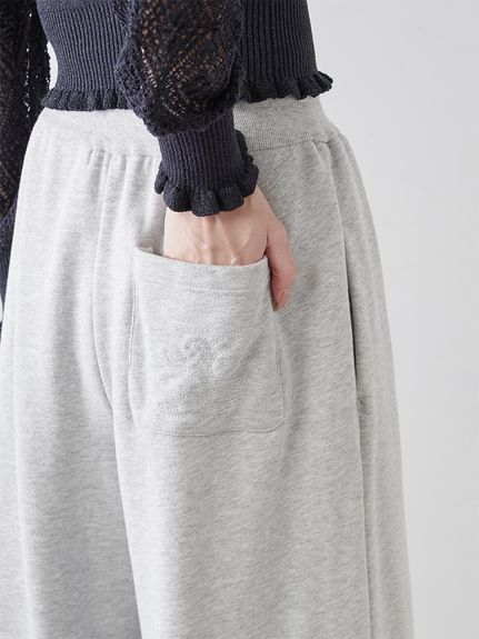 【USAGI ONLINE限定】ラメ刺繍スウェットパンツ