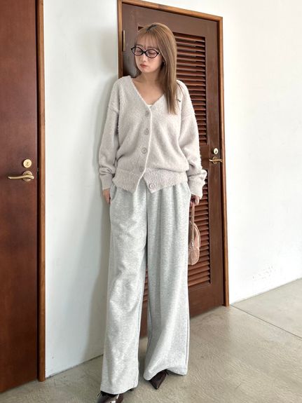 【USAGI ONLINE限定】ラメ刺繍スウェットパンツ