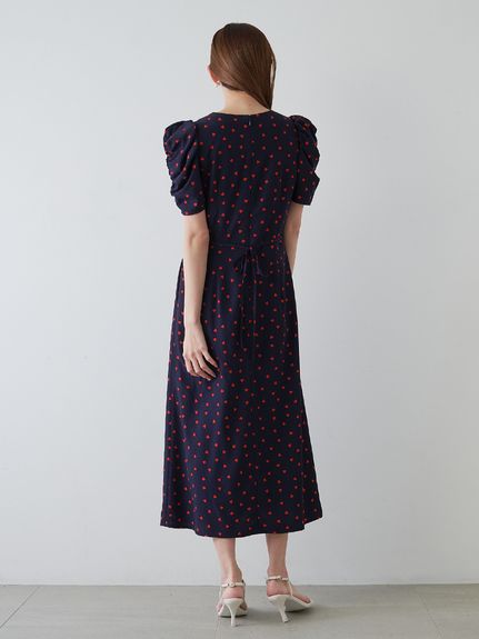 【WEB限定/Heart collection】ハートプリントワンピース
