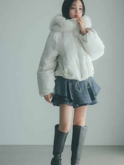 レイヤードフリルミニスカショーパン