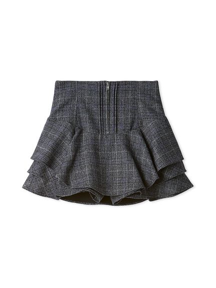 レイヤードフリルミニスカショーパン