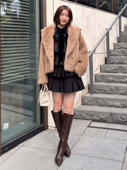 フラップボストンバッグ