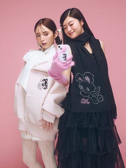 【USAGI ONLINE限定】【SNIDEL×foxy illustrations】ボリュームパーカー