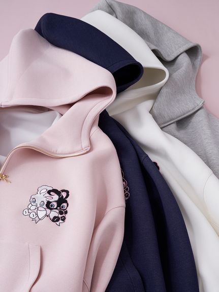 【USAGI ONLINE限定】【SNIDEL×foxy illustrations】ボリュームパーカー