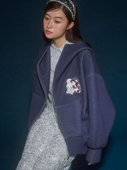 【USAGI ONLINE限定】【SNIDEL×foxy illustrations】ボリュームパーカー